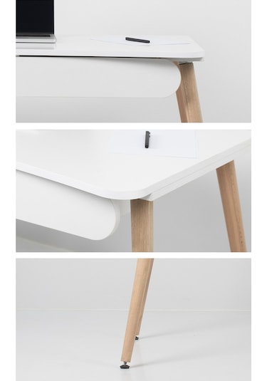 Çalışma Masası Flora Logo Bilgisayar / Öğrenci Çalışma Masası Beyaz Gçö-02 Beyaz