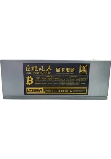 Julongfengbao 2500W Psu Lx2500w 80+ Platinum Mining Güç Kaynağı