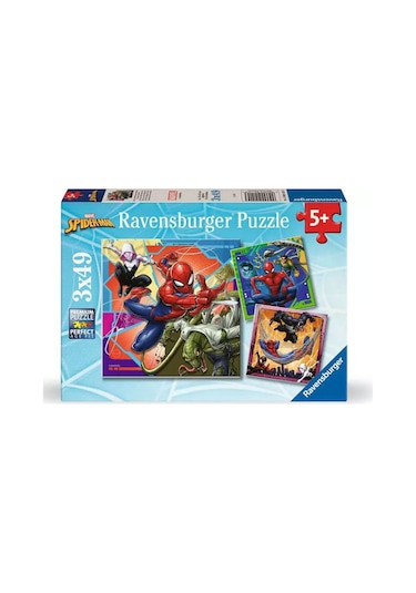 Ravensburger Çocuk Puzzle 3x49 Parça Marvel Spider Man Rpk120041153