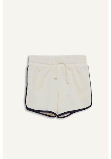 Defacto Kız Çocuk Beli Lastikli Basic Düz Şort B5164a825hser99 Ekru Defacto Kız Çocuk Beli Lastikli Basic Düz Şort B5164a825hser99 Ekru