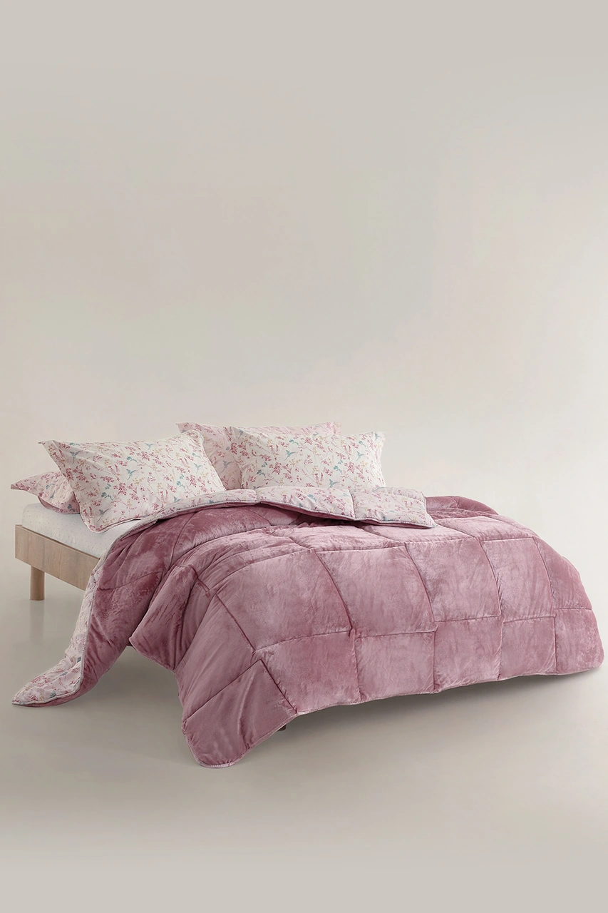 Yataş Zoa Çift Kişilik Triola Uyku Seti - Pudra Pembe