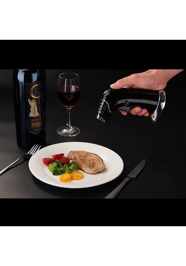 Rox Bs-830 Üç Alev Çıkışlı Bütan Gaz Torch Pürmüz Siyah