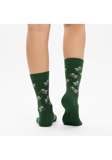 Gost Liria Koala Socks Desenli Unisex Soket Çorap Yeşil