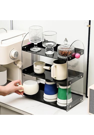 Suntek Dolap Masaüstü Mutfak Için Çok Yönlü Tezgah Üstü Siyah