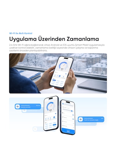 Şımart Akıllı Hava Nemlendirici Wi-fi Kontrollü 5lt Su Hazneli