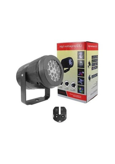 Novahub Noel Partisi Kar Tanesi Lazer Projektör, 4w Led Sahne Işığı, Dönen Desen Aydınlatma, Bahçe Dekor, Siyah, Ab Fişli Siyah