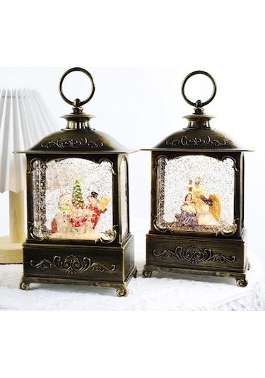 Suntek Parti Masaüstü Dekor Için Noel Müzik Kutusu Fener