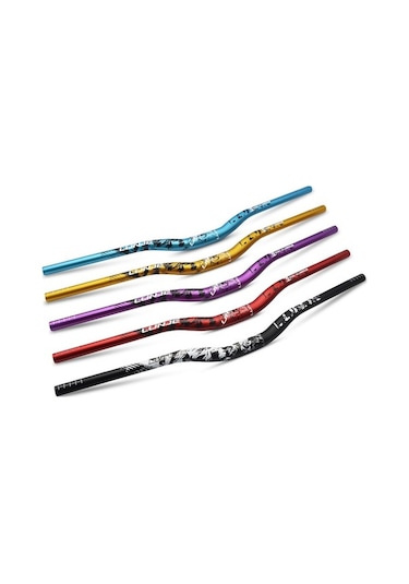 Artfulabode Yol Yokuş Yarış X Renkli Lunje Kol Gidon Geniş Mtb Bisiklet Bar 780mm/mor 720-780mm 31.8 - Fm Mor