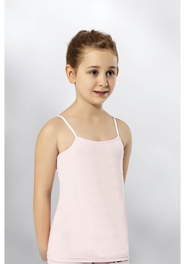 Kota 3411x12 Kız Çocuk 12'li Likralı İp Askılı Karışık Desen Atlet-renkli Asorti