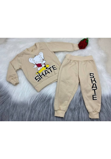 Mj Kids İkili Erkek Çocuk Takımı Bej