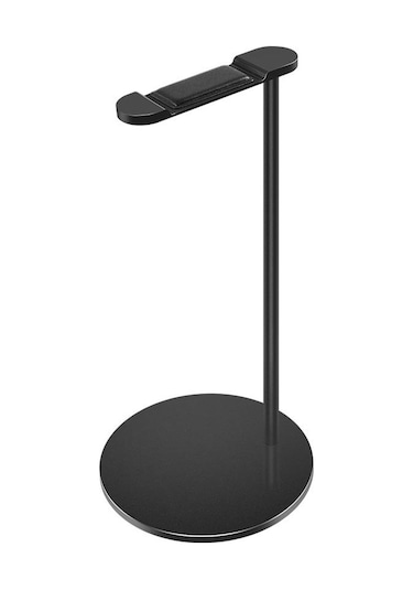 Vkemall New Bee Nb-z3 Siyah Alüminyum Kulaklık Tutucu - Ev/ofis İçin Evrensel, Anti Kayma, Yumuşak Deri Yastık