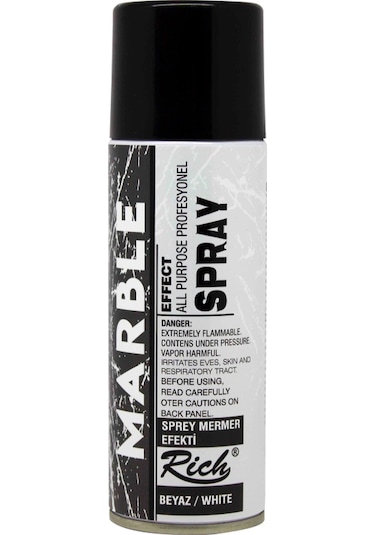 Rich Marble Effect Mermer Efekti Sprey Boya 200 Ml. Beyaz