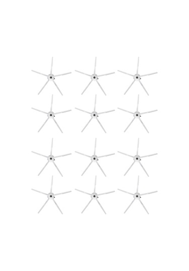 12'li Yan Fırça Takımı Uyumlu Roborock Q7 Max Plus Robot Süpürge