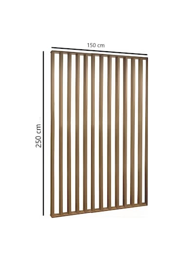 150cm X 250cm Masif Ahşap Çıtalı Paravan Oda Ayırıcı Seperatör Duvar Dekor 150cm X 250cm