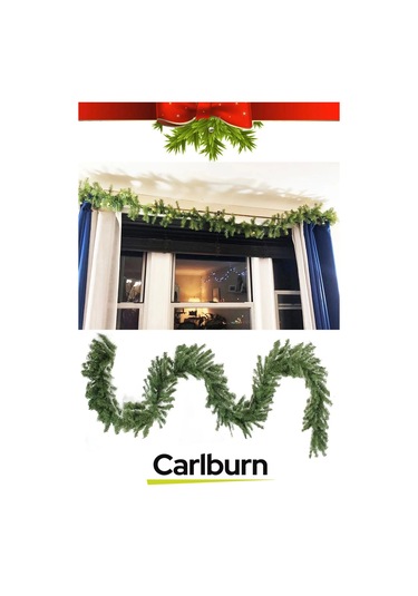 Doğal Görünümlü Dekoratif Yeni Yıl Noel Yılbaşı Çam Ağacı Süsü Garland Büyük Boy 10 Metre