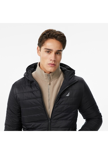 Nautica Erkek Siyah Regular Fit Çift Taraflı Mont Düz J57008t Siyah