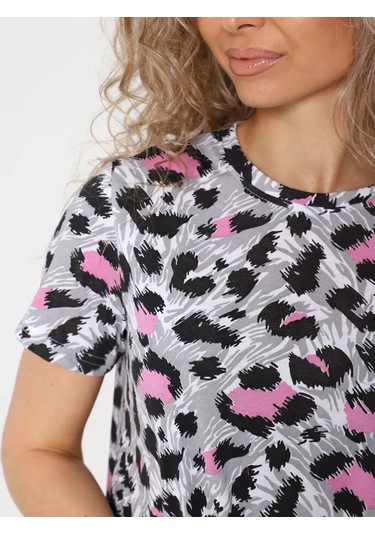 Vanil'-tekstil' Pamuklu Yazlık Mini Elbis 231073638 Gri