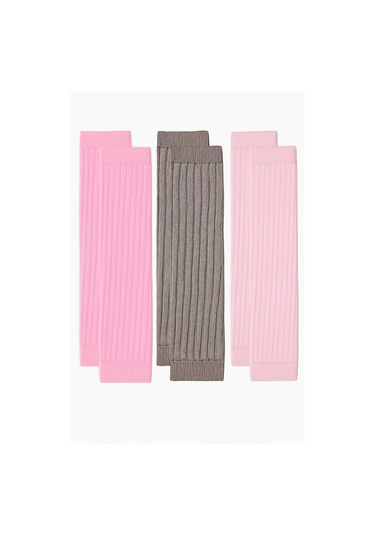 3 Adet Basic Kalın Pamuk Karışımlı Tozluk Pudra