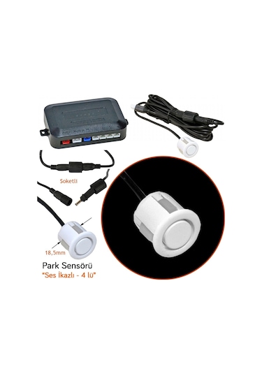 Carub Park Sensörü Ses İkazlı Beyaz 18,5mm Br0015905