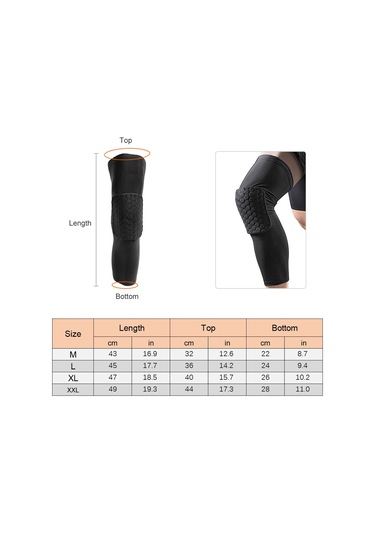 Moveevo Spor Aktivite Knee Sleeve: Darbe Emici, Havalandırıcı, Basketbol-trekking İçin Uzun Bilekli Koruyucu - Siyah, M Beden Tek Adet Siyah