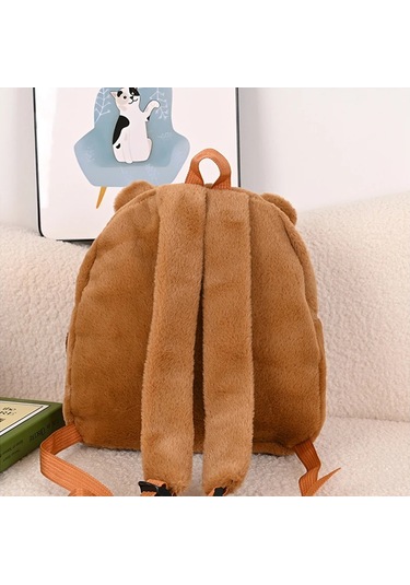 Capybara Moda Sırt Çantası Çok Fonksiyonlu Peluş Sırt Çantası Çok renkli