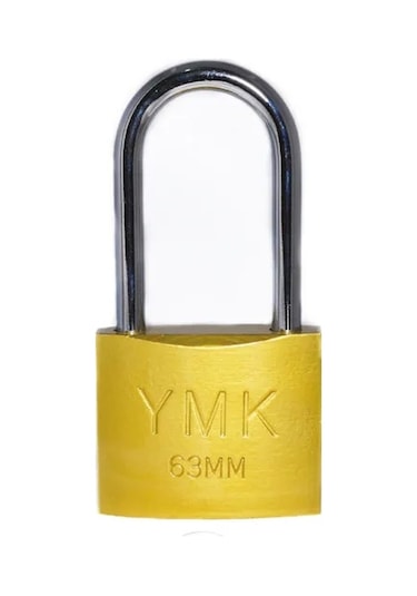 Ymk Eko Sarı Boyalı Uzun Kancalı Asma Kilit 25mm