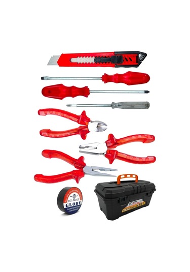 3 Lü Pense Set 3 Lü Tornavida Takımı Elektrik Bandı Falçata+takım