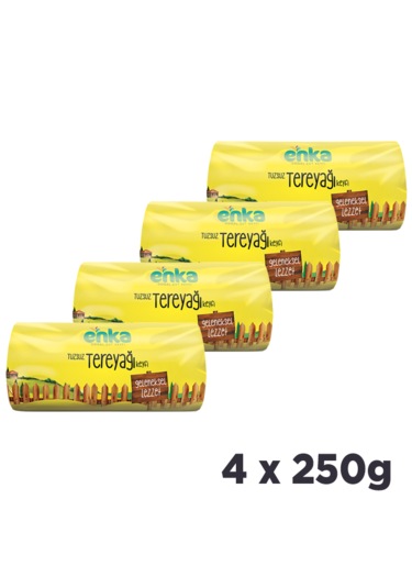 Enka Süt Tereyağı Tuzsuz Rulo 4'lü - 250 G