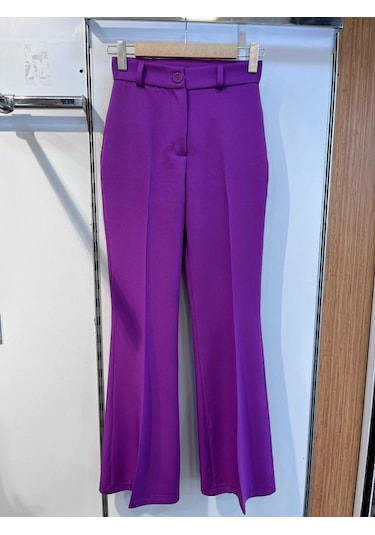 Etiler Collection I Spanyol Paça Pantolon Mor