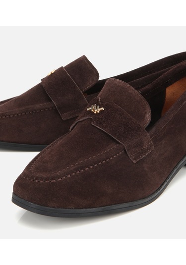 Hotiç Kadın Süet Deri Kahverengi Yumuşak Dokulu Klasik Loafer 01ayh312410a480 01ayh312410a480 Kahverengi