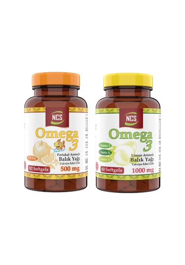 Ncs Omega 3 Balık Yağı Aile Boyu Set 162 Yumuşak Kapsül Limon Ve