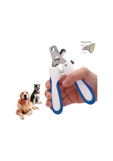 WF Cin314Mv Çelik Uçlu Köpek Büyük Tırnak Makası Mavi