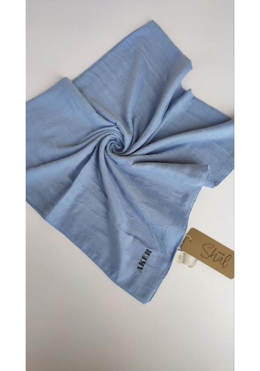 Bebe Mavisi Aker Bambu Kraş Eşarp Bebe Mavisi