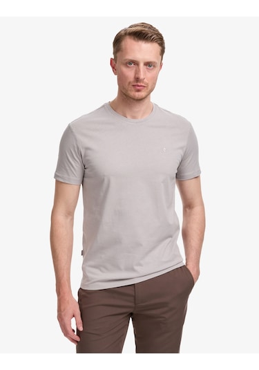 Pierre Cardin Erkek Gri Tişört Basic 50325307-vr024