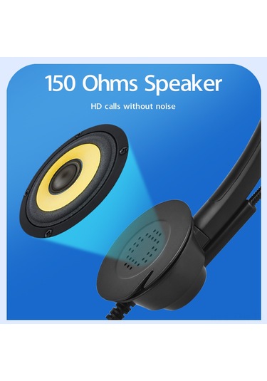 Geeroyoo Usb Bağlantılı H360d Kulaklık Mikrofon Seti - 180 Dönebilen Kafa Bandı, 330 Dönebilen Mikrofon, Sessiz Tuşu, Ses Ayarı, Anti Rf