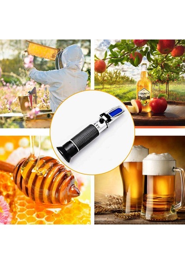 Ketotek Refraktometre Brix 0-32% 1.000-1.120sg Perakende Kutusu Olmadan Bira Wort Hidromet Bira Üretimi İçin