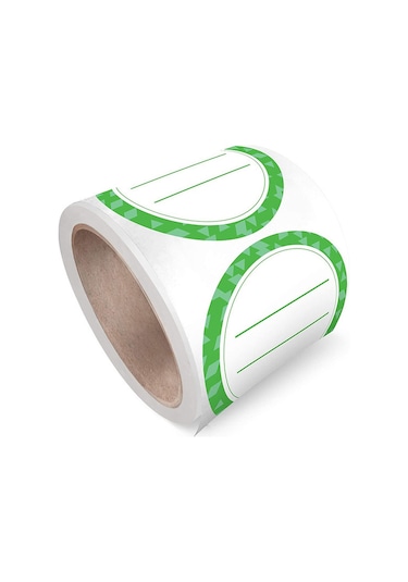 Maiyame Kırmızı 50mm 2 İnç Yazılabilir, Taşınabilir, Temiz Çıkarılabilir Boş Etiketler - Cam Kavanoz Stickerları, 500 Adet/rulman