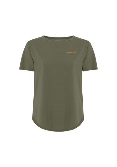 Merrell Kadın Koşu Tişört Tyme Haki Haki Haki