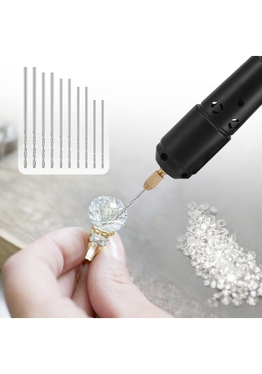 Xindoker "10 Parça Matkap Uçlu Mini Elektrikli Dremel Seti - Takı, Ahşap Ve Reçine İşleri İçin"