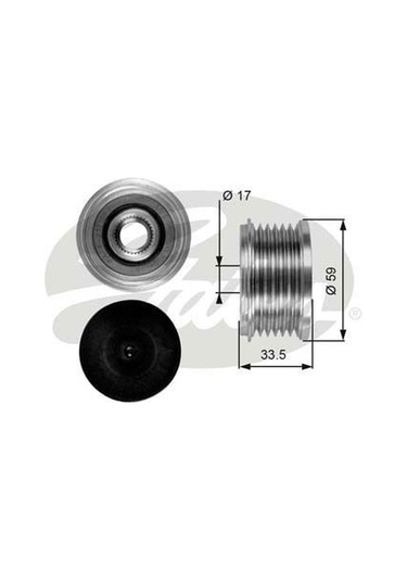 GATES OAP7080 ALTERNATÖR KASNAĞI SCUDO DUCATO / 206 207 307 308 P