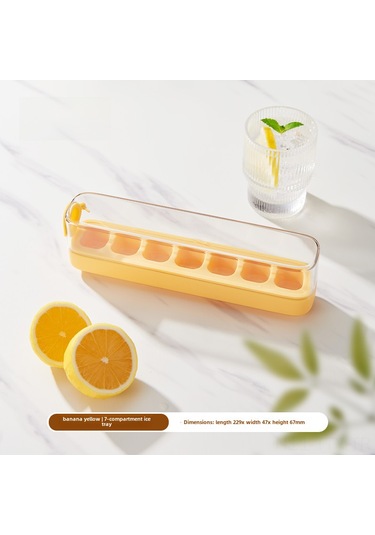 Dianziye Gıda Grubu Silikon Buzluk, Basıyla Buz Çıkartan Ev Kullanıma Uygun, Kapaklı 7 Hücreli Sarı Buz Üretim Kutusu Diğer Dianziye Gıda Grubu Silikon Buzluk, Basıyla Buz Çıkartan Ev Kullanıma Uygun, Kapaklı 7 Hücreli Sarı Buz Üretim Kutusu Diğer