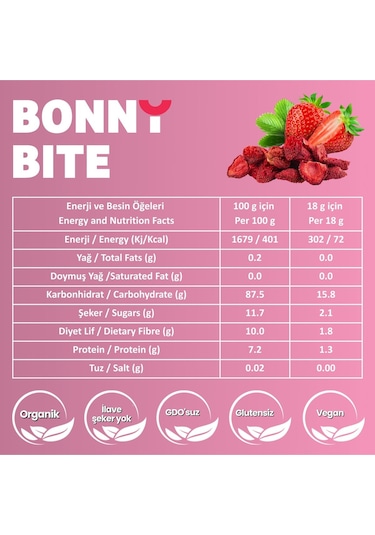 Kurutulmuş Çıtır Çilek Atıştırmalığı 10'lu Paket 18gr 10 Diğer