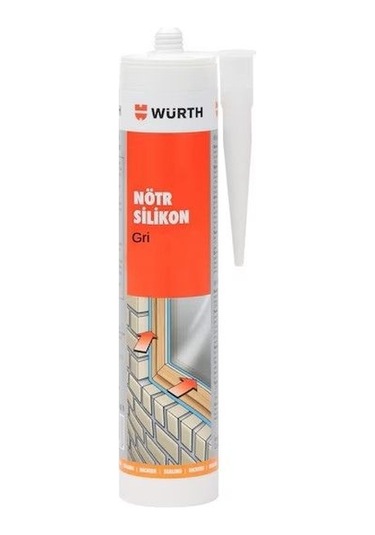 Würth Nötr Silikon Gri 310ml - Uv Dayanımlı, Elastik Sızdırmazlık Ve Dolgu Çözümü