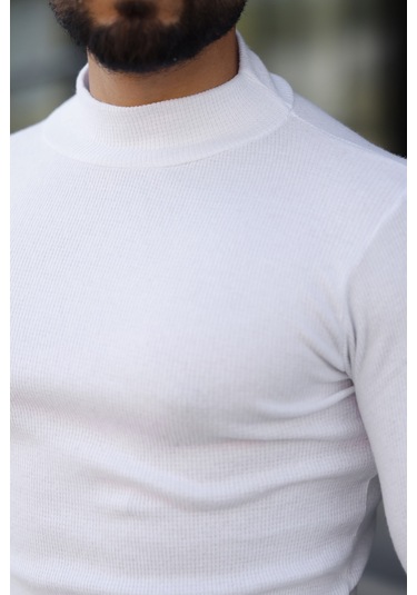 3'lü Paket Yarım Boğazlı Erkek Kazak Bej - Haki