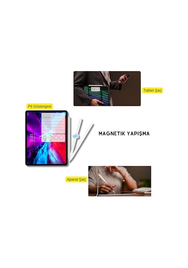 İpad Profesyonel Stylus Kalem Palm Rejection Özellikli Manyetik Şarj Aparatlı Pencil 2 Tablet Kalemi
