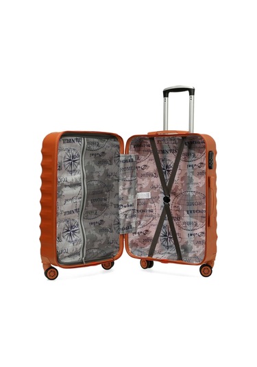 Lumberjack Newyork -b Abs 5pr Kiremit Unisex Büyük Boy Valiz 000000000102042700 Kırmızı