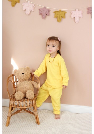 Kaşkorse Mevsimlik Pijama Takım sarı