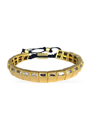 Asimetrik Jj Çelik Bileklik Gold - Çelik