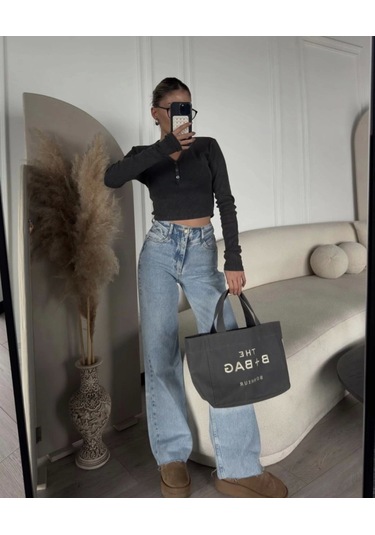 Yıkamalı Crop Karışık