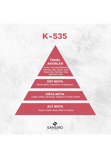 Sansiro K-535 Kadın Parfüm EDP 50 ML